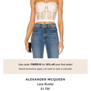 Alexander McQueen Lace Bustier